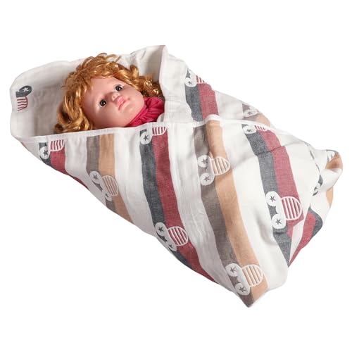 MumsLap Baby Muslin Blanket for Newborn | 6 Layer Gauze Cotton | Soft Swaddle Wrap Blanket/Quilt/Bath Towel/Nursing Cover/Crib Blankets for Boys and Girls (Mickey), 200 tc,Multicolor - Image 4