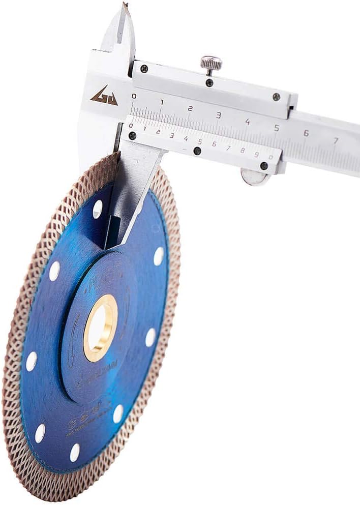 PEAKIT Diamond Tile Blade 4 Inch Porcelain Saw Blade Turbo Mesh Ceramic Cutting Blade for Angle Grinder (2 Pack, 4") - Image 3