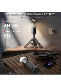 SIRKOLR SIRKOLR Camping Lights Rechargeable Telescopic,Portable Collapsible Lantern Camping Essentials,LED Flashlights with 15 Color Temperatures,Camping Gear for Hiking Fishing Travel Emergency  - Image 3