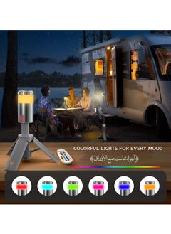 SIRKOLR SIRKOLR Camping Lights Rechargeable Telescopic,Portable Collapsible Lantern Camping Essentials,LED Flashlights with 15 Color Temperatures,Camping Gear for Hiking Fishing Travel Emergency  - Image 5
