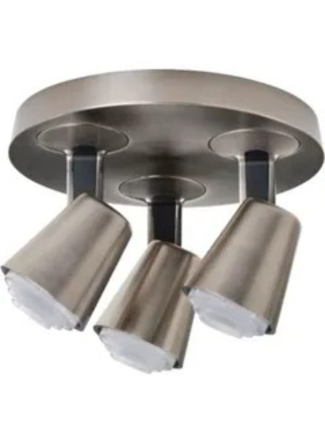 3 نقاط إضاءة مونازيت للسقف نيكل 18x26سم - Image 1