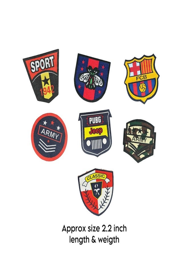 REENA Embroided Sew on Patches Combo Small for Clothes Jackets Pants Jeans Bags Boutique Multicolour Different Printed Stitching Patches Set of 8 Patches NEW (Combo of 8 Patches New) - Image 4