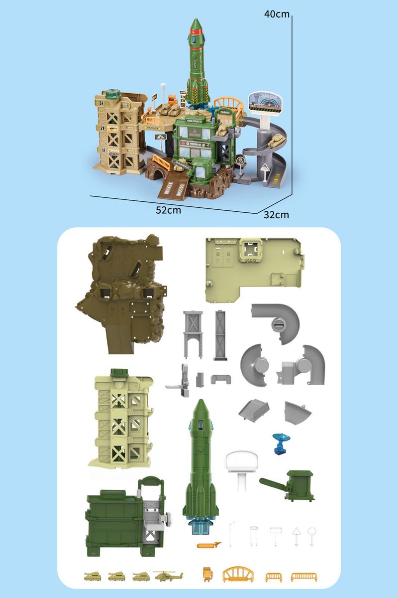 MaBaby Car Ramp Track Set for Kids, Race Car Truck Toys, DIY Construction Vehicle Educational Toys Gifts Sets for Boys and Girls 3+ Years - Image 3