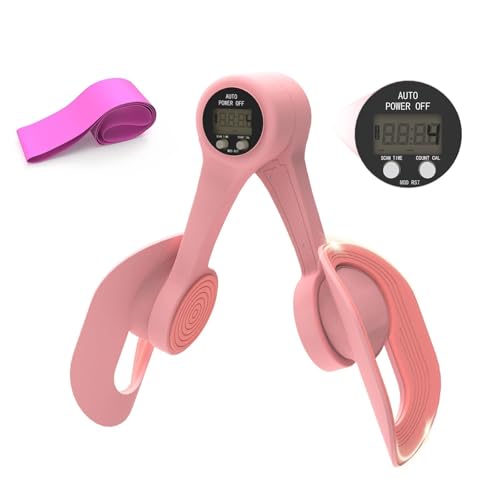 KVKVMO Thigh Trainer 360Adjustable Pelvic Floor Muscle Trainer with LED Display Inner Thigh Exerciser with 20LB Resistance Band for Women Home Fitness Equipment for Hip Leg Arm - Image 1
