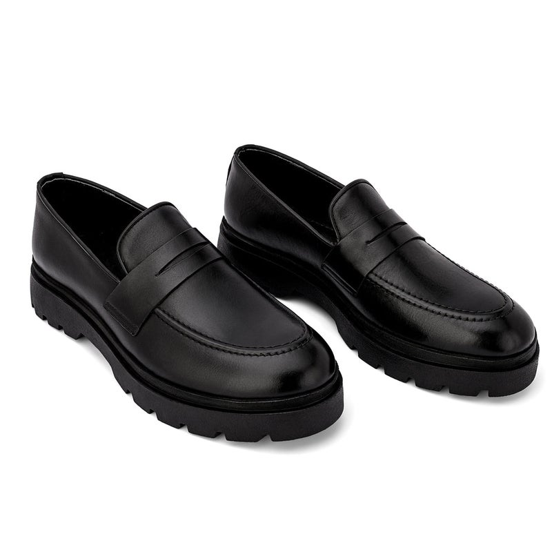 Brio Urban Chunk Loafers - BLACK