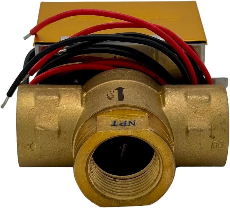 Valemo V3427-A1S Motorized Zone Valve, 3-way, 1" Threaded NPT, Normally Closed, 24 VAC with End Switch - Image 3