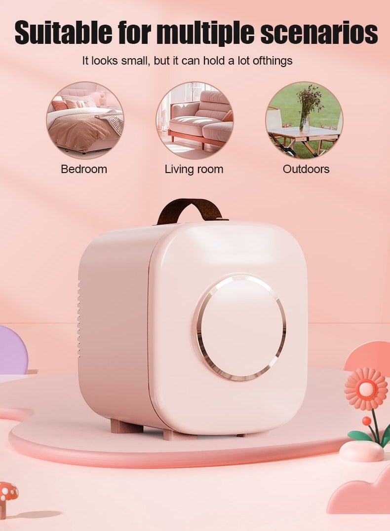 Aideli Mini Fridge 4L – Personal Cooler & Warmer for Skincare, Cosmetics, and Food, Great for Bedroom, Office, Car, and Dorm - Image 4