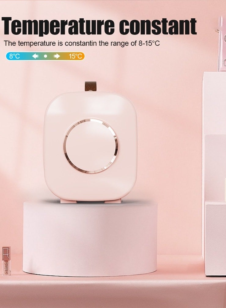 Aideli Mini Fridge 4L – Personal Cooler & Warmer for Skincare, Cosmetics, and Food, Great for Bedroom, Office, Car, and Dorm - Image 2