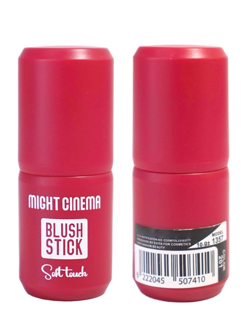 Might Cinema Matte stick blusher, soft on the skin, from Might Cinema-1357 -color 201 - Image 2