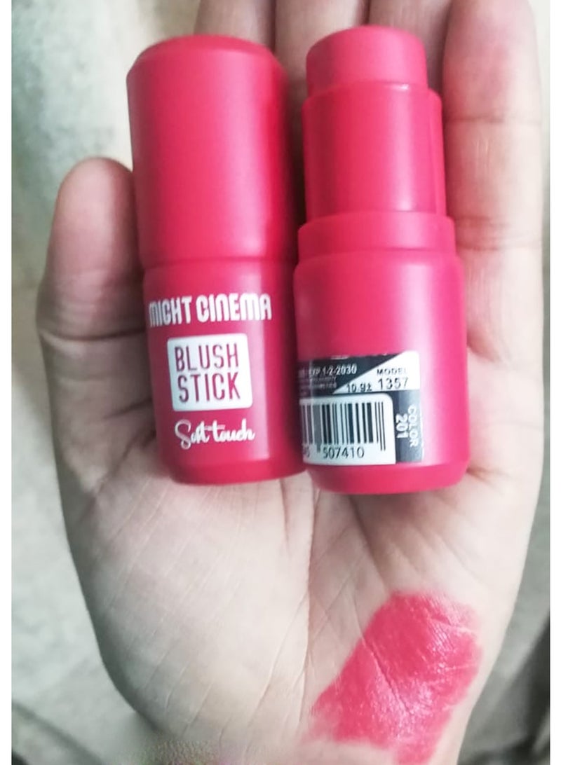 Might Cinema Matte stick blusher, soft on the skin, from Might Cinema-1357 -color 201 - Image 5