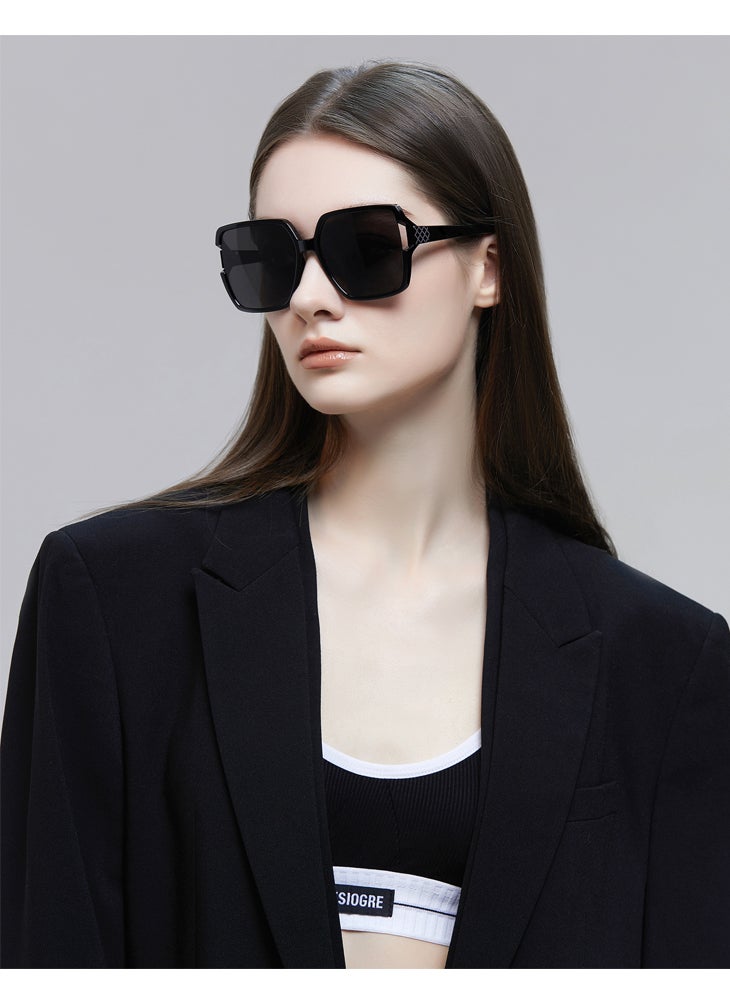 Chomel Fashion High-Definition Nylon Lens Sunglasses For Women's High-End Elegant Anti-Ultraviolet Anti-Blue Light  - Image 2