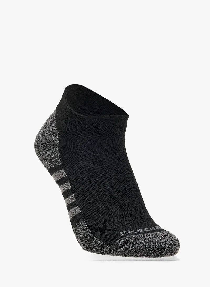 SKECHERS 3 Pack Extended Terry Low-Cut Socks with Double Heel Tab