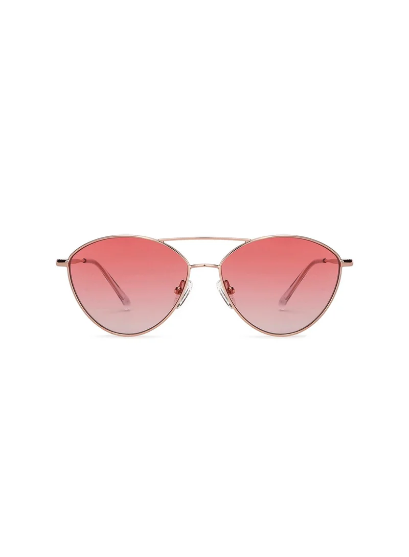 John Jacobs John Jacobs | Golden Pink Cat-eye | UV Protected Sunglasses | For Women | Large | JJ S13897