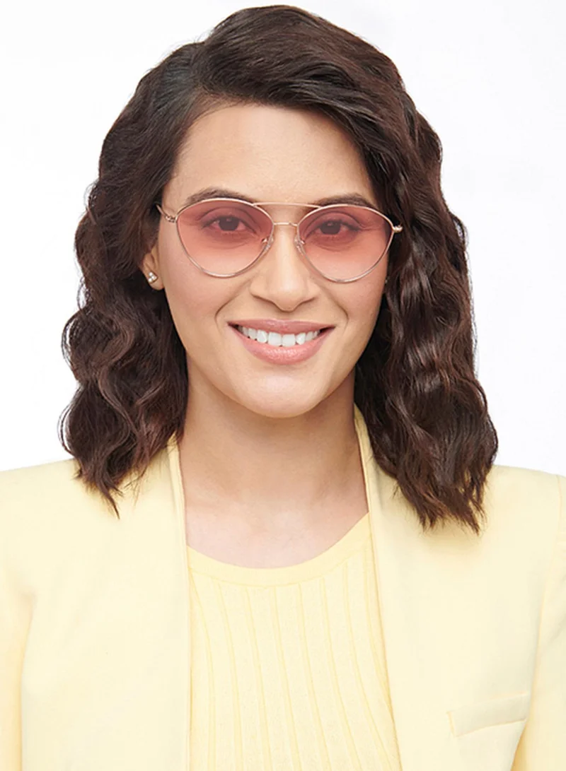 John Jacobs John Jacobs | Golden Pink Cat-eye | UV Protected Sunglasses | For Women | Large | JJ S13897