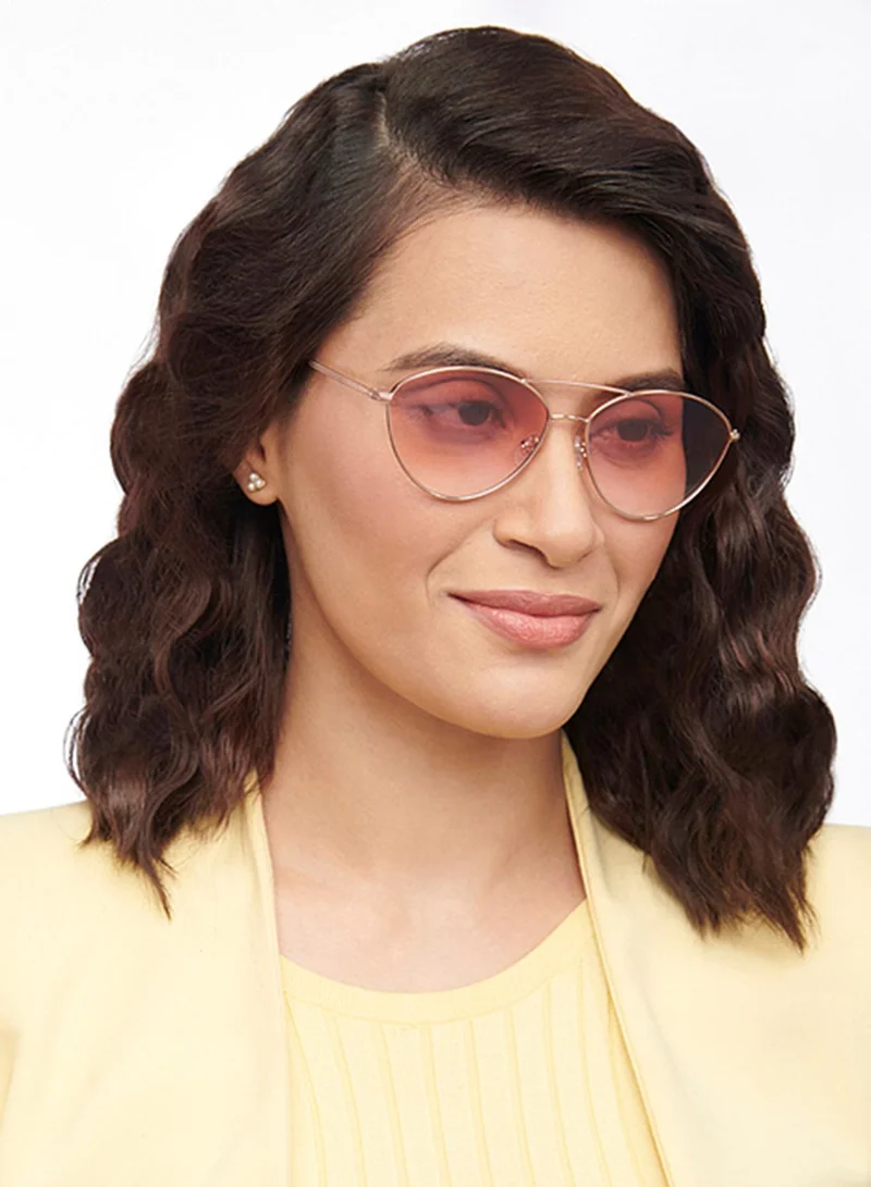 John Jacobs John Jacobs | Golden Pink Cat-eye | UV Protected Sunglasses | For Women | Large | JJ S13897