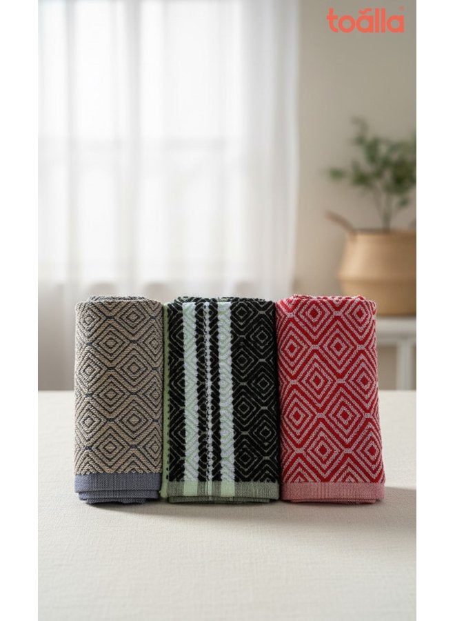 toãlla Kitchen Towel  Multicolour Cotton 30*50 - Image 2