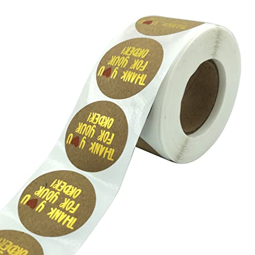 STORE 2508 Store2508 Small Business Stickers Thank You Stickers Craft Paper, 500 Pcs, 1.5 Inch Diameter - Image 3