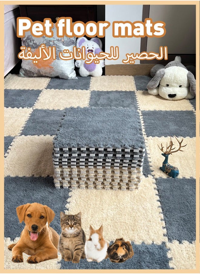 Generic Cage Liners Washable & Anti Slip Pads Reusable Bunny Soft Mats for Small Pet Resting Playing Winter Playpen Pad for Bunny Hedgehog  - Image 1