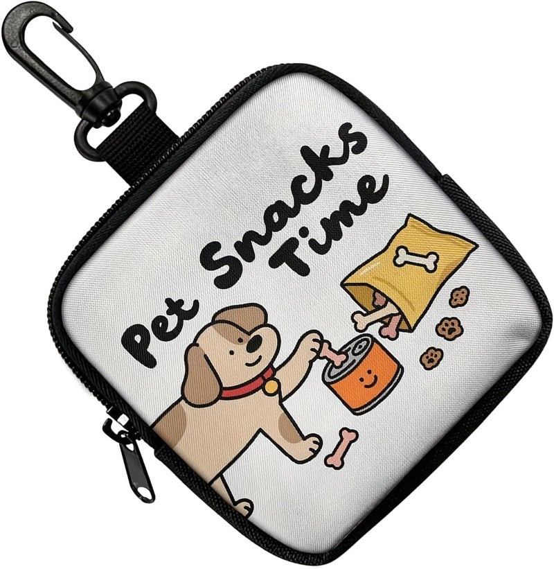Dog Treat Pouches, Training Treat Bag with Carabiner Walking Bag for Puppies Outdoor Pet Feed Snacks Reward Pocket Training Reward Pouches - Image 1