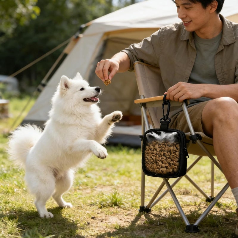 Dog Treat Pouches, Training Treat Bag with Carabiner Walking Bag for Puppies Outdoor Pet Feed Snacks Reward Pocket Training Reward Pouches - Image 5