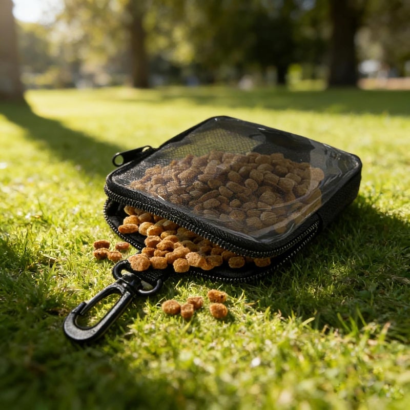 Dog Treat Pouches, Training Treat Bag with Carabiner Walking Bag for Puppies Outdoor Pet Feed Snacks Reward Pocket Training Reward Pouches - Image 3