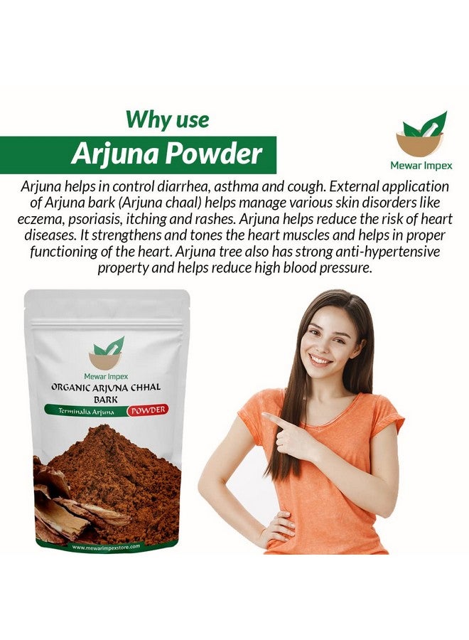 Mewar Impex Organic Arjun Ki Chaal Powder 900 gm |Bark Powder For Cholesterol Control Supports Healthy Heart Functions |Terminalia Arjuna - Image 5