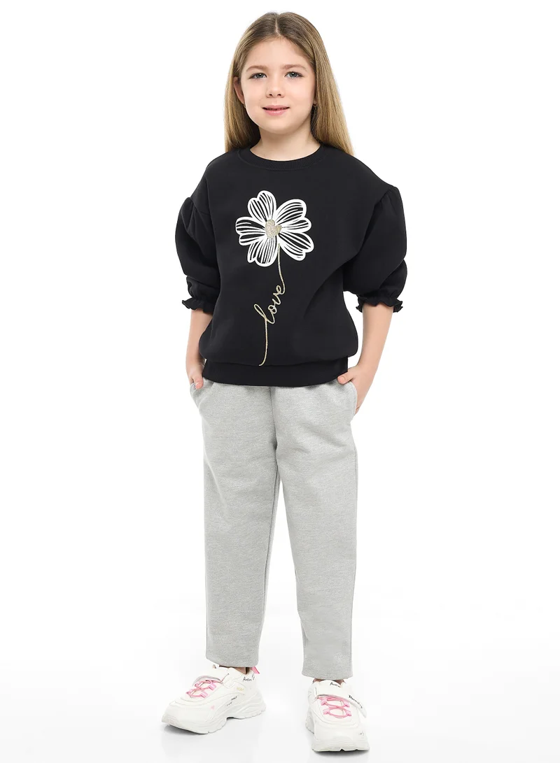 victor and jane Girls Love Flower - 2-Piece Set