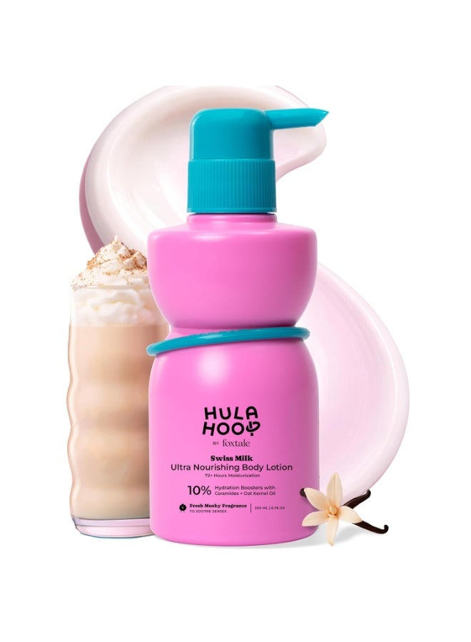 foxtale Hula Hoop Ultra Nourishing Body Lotion by Foxtale | Ceramides + Pentavitin™ + Shea Butter | Deeply Hydrates, Repairs Skin Barrier & Softens Skin | Fast-Absorbing, Non-Greasy | 200ml - Image 1