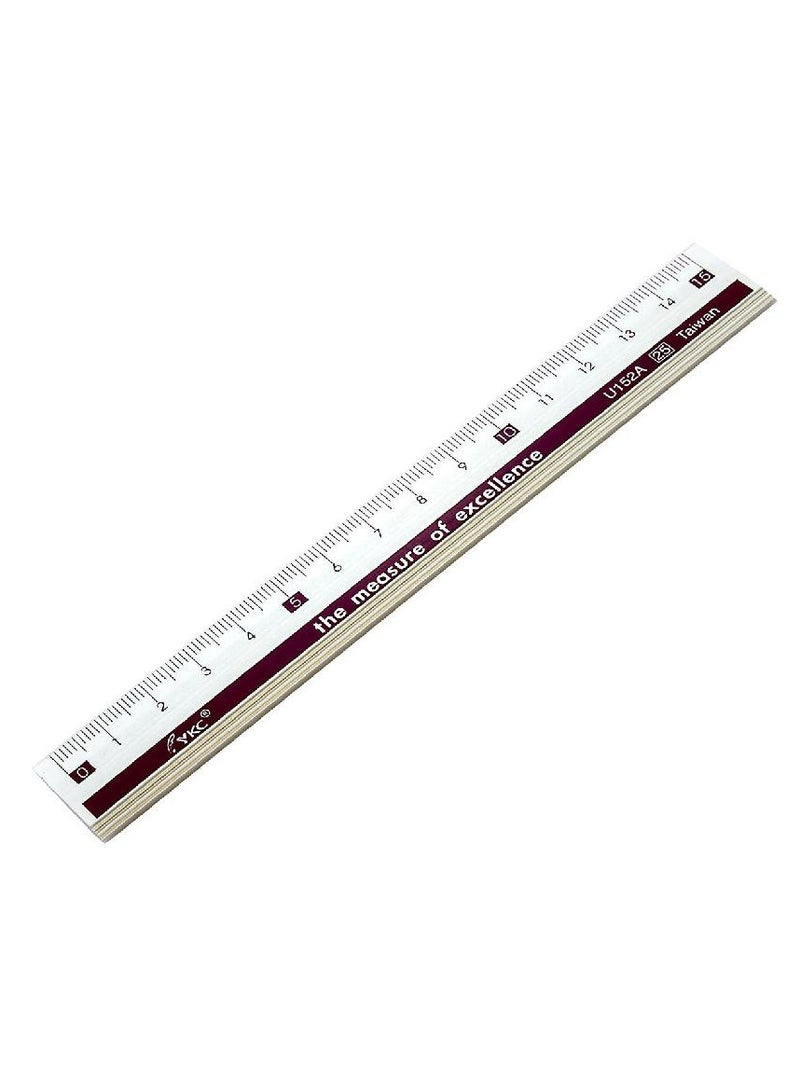 روكو مسطرة حافة مستقيمة 15 سم ألومنيوم