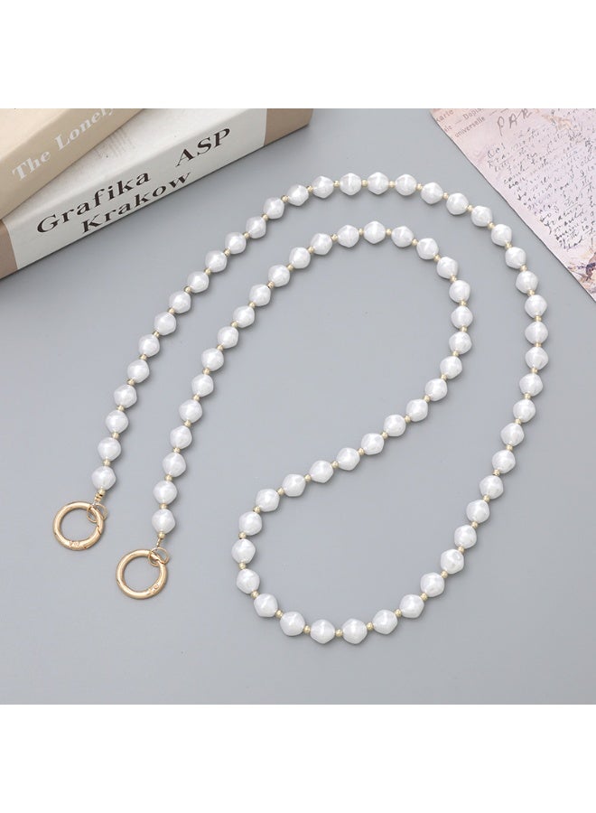 NIBEMINENT Phone Charm/ Chain Strap for Women Girls, Alien Pearls Cell Phone Case Lanyard Wrist Strap