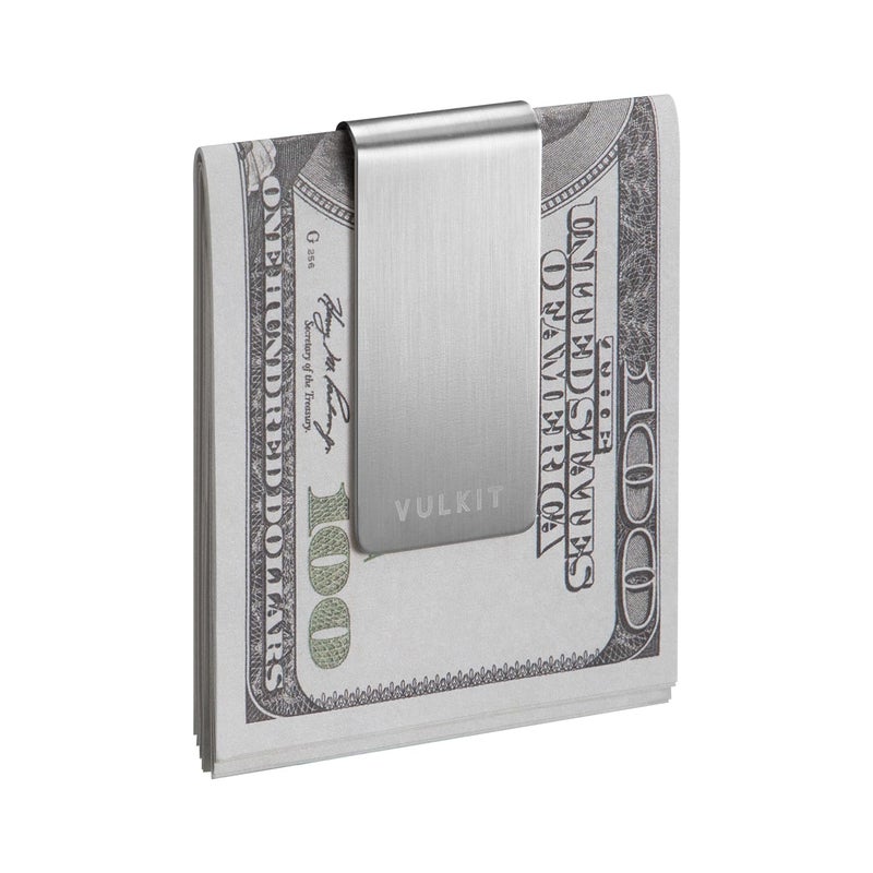 VULKIT Money Clip Stainless Steel Cash Holder EDC Accessories Men's Money Clips - Image 1
