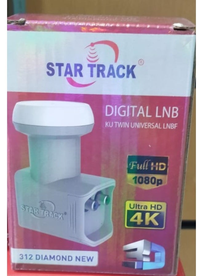 STAR TRACK DIGITAL LNB KU TWIN UNIVERSAL LNBF 312 DIAMOND NEW - Image 2