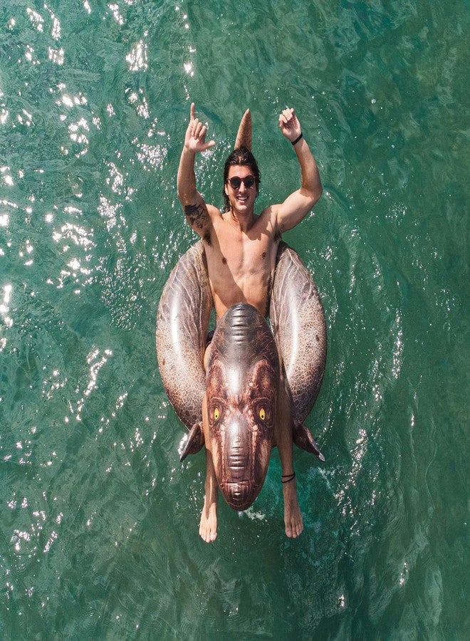 Poolcandy Inflatable 40" inch Animal Pool Tubes & Swim Rings (T-Rex Dinosaur Tyrannosaurus Rex 40" Dino Pool Tube) - Image 4