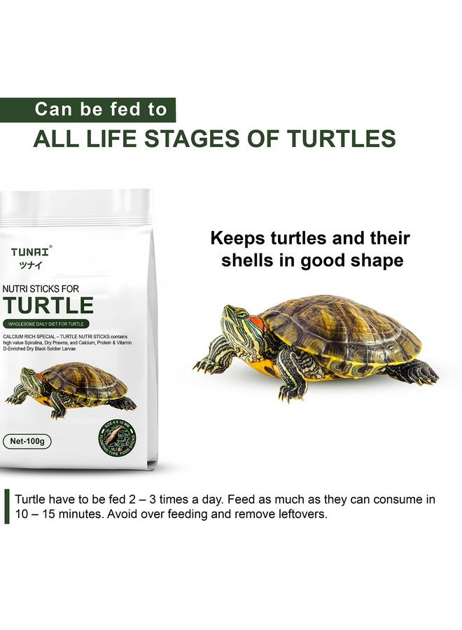 TUNAI 3In1 Adult Turtle Food & Tortoise Food Spirulina Added for Better Shell Health|100G| Contains Nutritious Pellets, Whole Shrimp and Bsfl Insect Larvae, 1 Count - Image 5