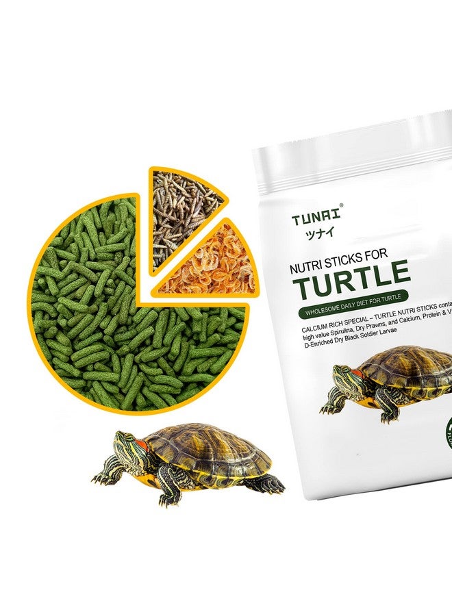 TUNAI 3In1 Adult Turtle Food & Tortoise Food Spirulina Added for Better Shell Health|100G| Contains Nutritious Pellets, Whole Shrimp and Bsfl Insect Larvae, 1 Count - Image 2