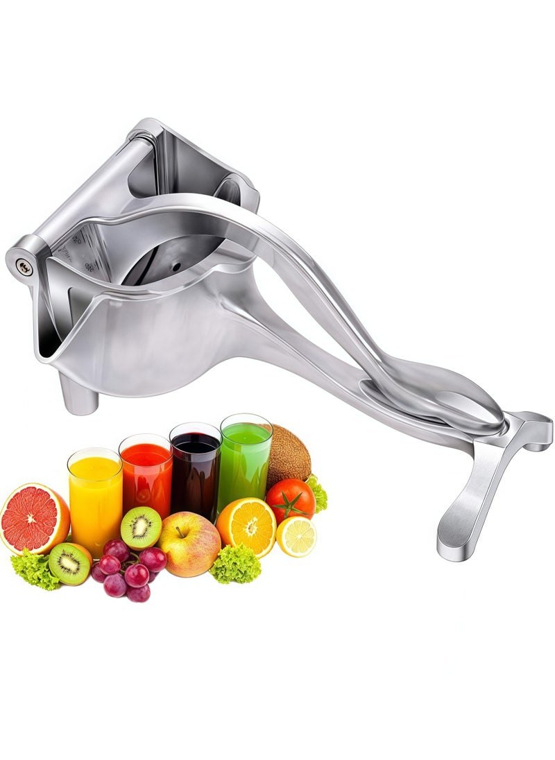 Generic Hand Squeezer Premium Quality Metal Aluminum Alloy Lemon Squeezer Manual Citrus Press Juicer Lemon Lime Juice Silver  - Image 1