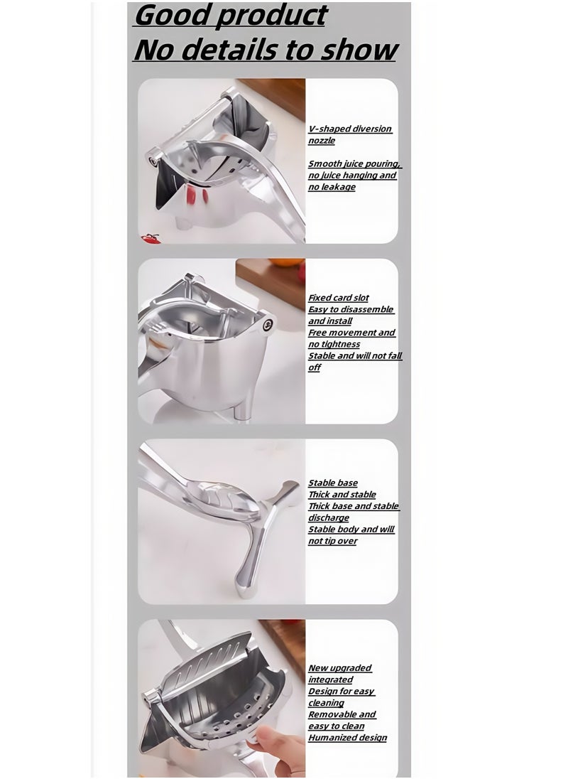 Generic - Manual juicer manual lemon juicer single press juicer fruit juicer, suitable for home, kitchen, fruit, apple juice, orange juice, lemon juice - Image 1