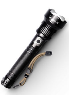 Impex Rechargeable Flashlight,20W Laser LED Torch 600 Lumens, Aircraft Non-Corrosive Aluminum Body, Adjustable Focus,3000mAh Battery, Type-C Charging Port,2 Years Warranty-Hunter Z2  - Image 1