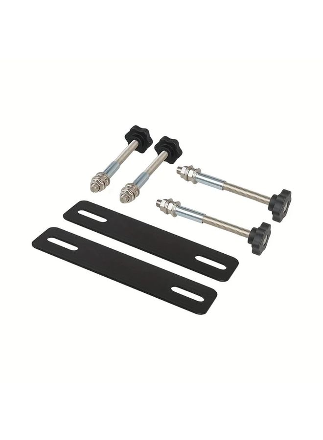 Black Traction Board Mounting Pins Kit Adjustable Support Brackets for Recovery Boards 4PCS - Image 1