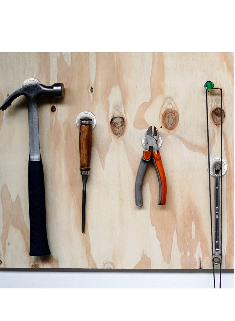 Zikra 10 Pack Strong Neodymium Cup Magnets 0.98 In Round Rare Earth Strong Magnets Heavy Duty with Holes and Screws Industrial Strength Rare Earth Magnets for Home Kitchen Office Wall - Image 3