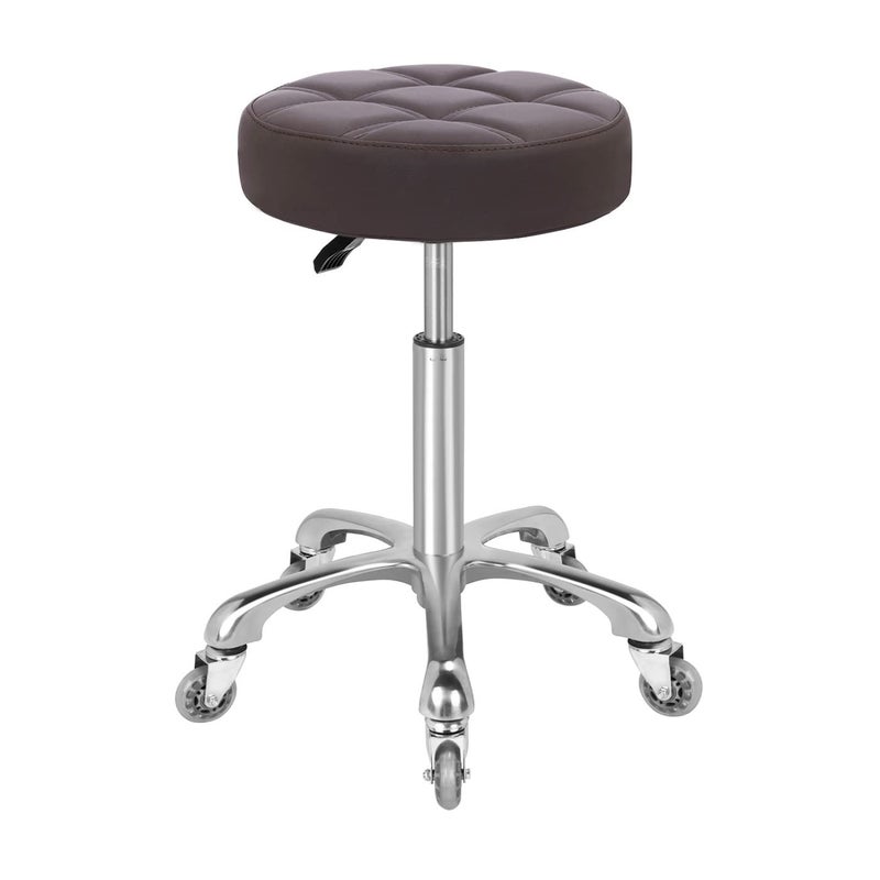 Kaleurrier Swivel Stool ChairHeight Adjustable400 lbs Heavy Duty Hydraulic Rolling Metal High Stool for KitchenSalonBarOfficeMassageClinic