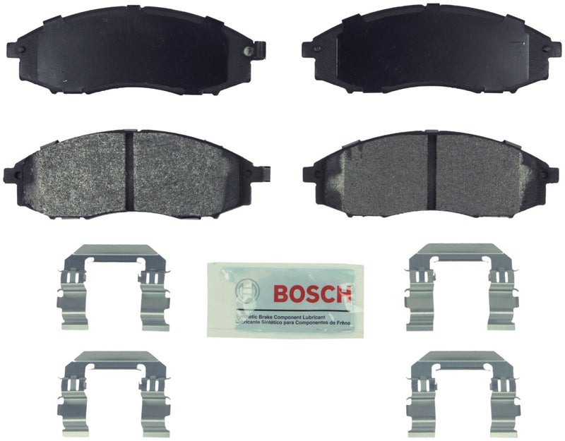 BOSCH BE830H Blue Semi-Metallic Disc Brake Pad Set With Hardware - Compatible With Select Nissan Frontier, Xterra; FRONT - Image 4