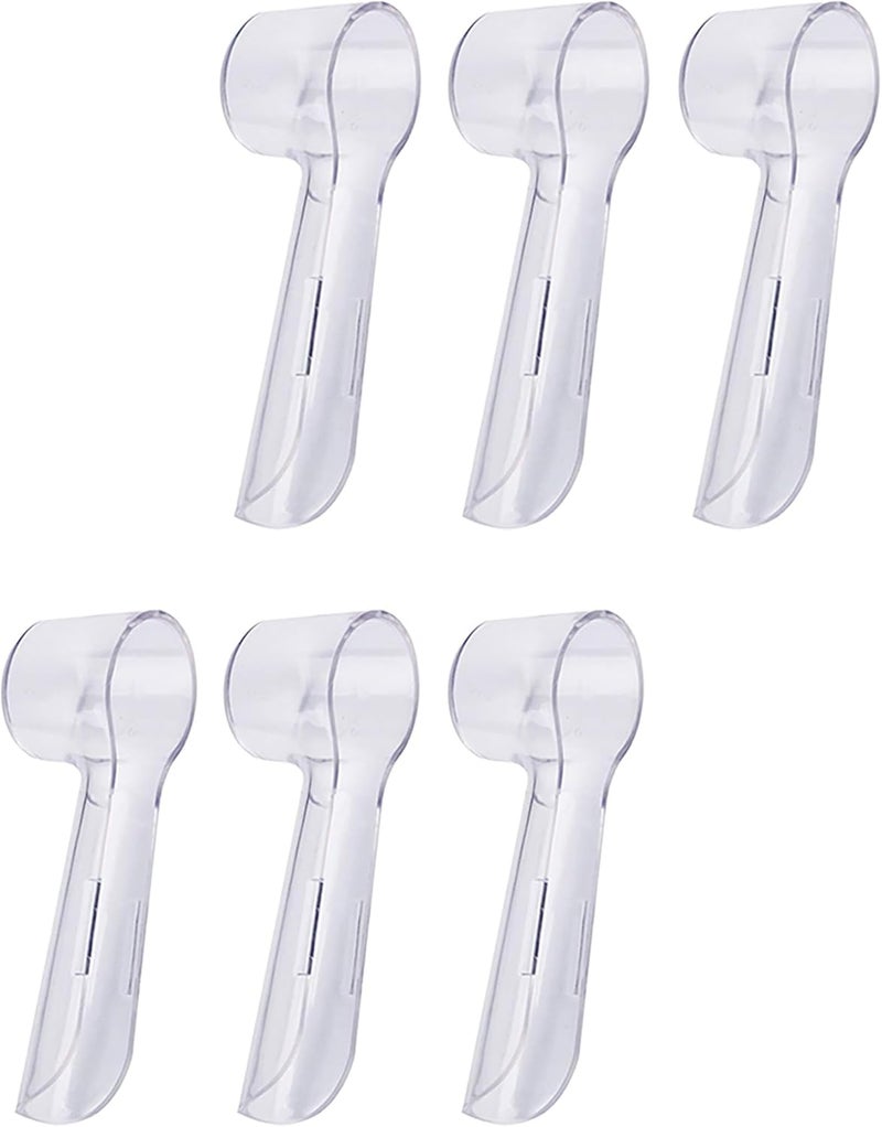 GoodTool 6-Pack Toothbrush Head Cover Covers, For Protecting Replacement Electric Brush Heads, Transparent Dust Protection Caps for Electric Toothbrush Heads, Brush Head Storage Covers - Image 1