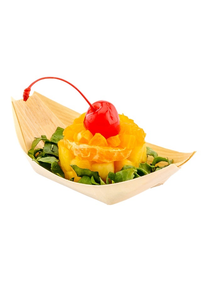 Restaurantware 4.5 x 2.5 Inch Food Boat, 200 Display Boat - Durable, Small, Serving Tray, For Catered Events, Wedding Banquets, Or Celebrations - Image 2