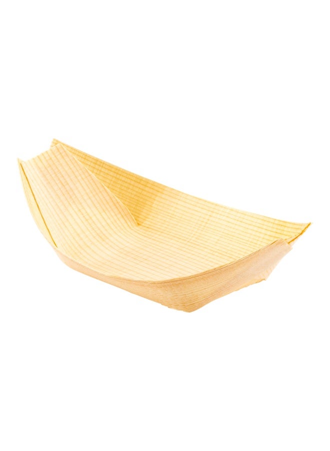 Restaurantware 4.5 x 2.5 Inch Food Boat, 200 Display Boat - Durable, Small, Serving Tray, For Catered Events, Wedding Banquets, Or Celebrations - Image 1