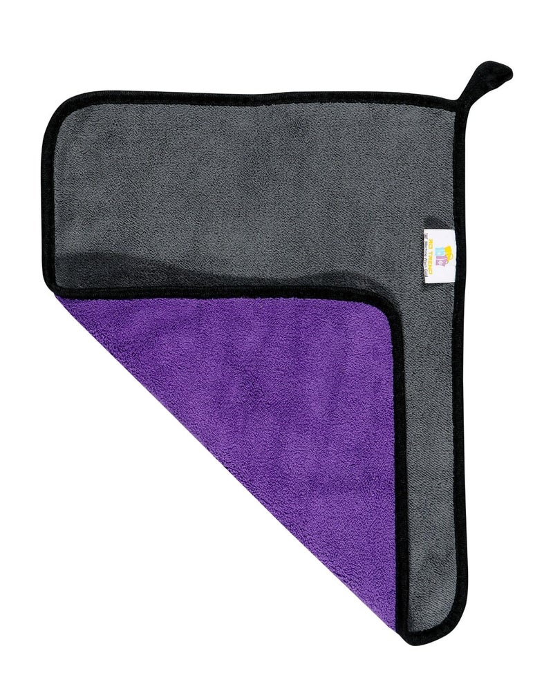 RD TREND® Microfiber Multipurpose Cleaning Towel 500 GSM Size-40x30 Cm | Ultra Soft, Super Absorbent, Quick Dry | Reusable Lint-Free Cloth for Car, Kitchen, Bathroom, Glass, Gym & Home (1 Pc, Purple) - Image 1