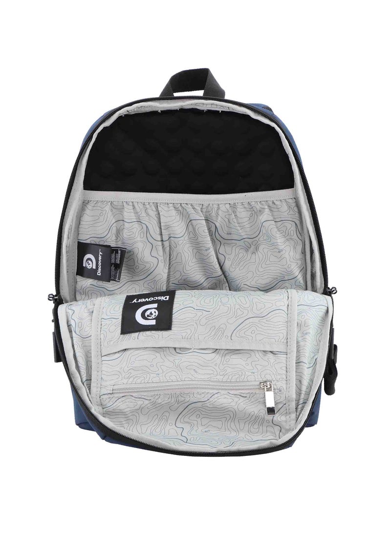Discovery SHIELD RPET Polyester Urban Backpack Blue, Durable Water Resistant Causal Daypack With Padded RFID Pocket, Outdoor Travel Business Bag For Men And Women. - pzsku/Z6FC83E465DE7398F1AC0Z/45/_/1721987903/0d69d3d2-1a1e-4f61-8702-ba2d7384254c