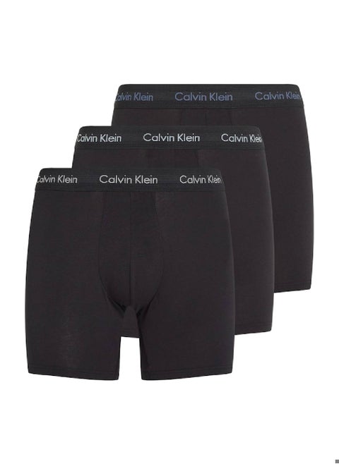 Men's  3 Pack Boxer Briefs - Cotton, Multicolour