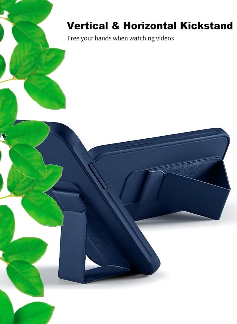 ACLIX iPhone 17 Pro Max 5G Navy Blue Hand Grip with Wrist Strap & Magnetic Kickstand  Built in Iron Cover - Image 5