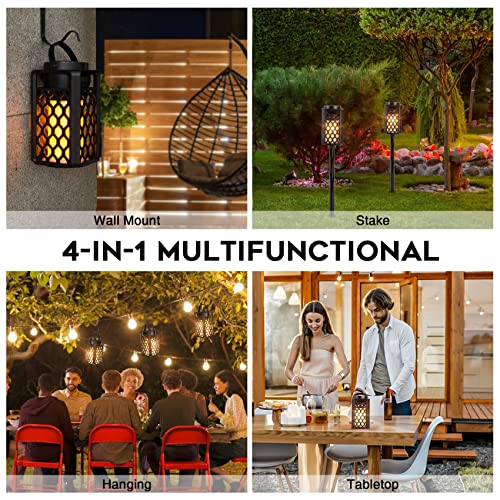 ANERIMST Outdoor Bluetooth Speakers, Led Flame Torch Lantern, Waterproof Wireless Speaker with Wall Mount/Stake/Hook, Camping Patio Accessories, 10W Stereo Sound, BT5.0, Cool Gadgets for Porch Garden Party - Image 5